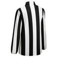 thumbnail image 5 of Black And White Vertical Stripes Long Sleeve Blouse Woman Streetwear Casual Shirts Summer Oversize Woman Streetwear Clothing Birthday Present, 5 of 7