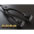 thumbnail image 3 of OPAL- Cable Leader 14In Dual Outlet Power Splitter Cord Nema 5-15P To 2X 5-15R 16Awg, 3 of 4