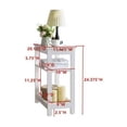 thumbnail image 3 of Room Designs Side Table White Contemporary Recatangle, 3 of 3