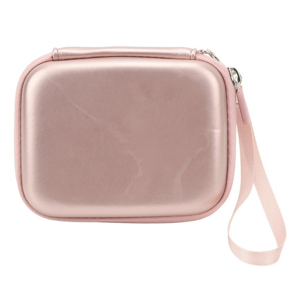 Camina De Cuero PU Caja Dura, Bolsa De Viaje Protectora Con Almacenamiento De Malla Y Correa Para La Mano Para Mini Evo Link Liplay Estilo Retro