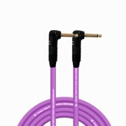 Coluber Cable Right Angle 1/4" TS to Right Angle 1/4" TS Pro Audio Connector