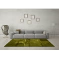thumbnail image 3 of Ahgly Company Machine Washable Indoor Rectangle Abstract Yellow Modern Area Rugs, 8' x 10', 3 of 4
