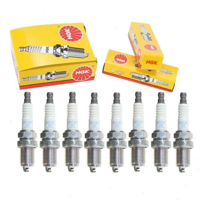 8 pc NGK 2460 Standard Spark Plugs for 160999-78020 DR17YC E3.20 Ignition Wire Secondary Fits select: 2004-2006 TOYOTA SCION, 1994-1997 DODGE RAM 1500