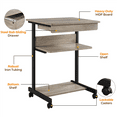 thumbnail image 4 of Renwick Laptop Desk Table Bedside Computer Table Student Desk , Gray, 4 of 7