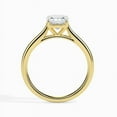 thumbnail image 2 of Diamond-Capitals 2.00 Carat Classic Cushion Cut Moissanite Diamond (D/VVS1) Solitaire Anniversary Ring for her Solid 14K Yellow Gold Size 8, 2 of 7