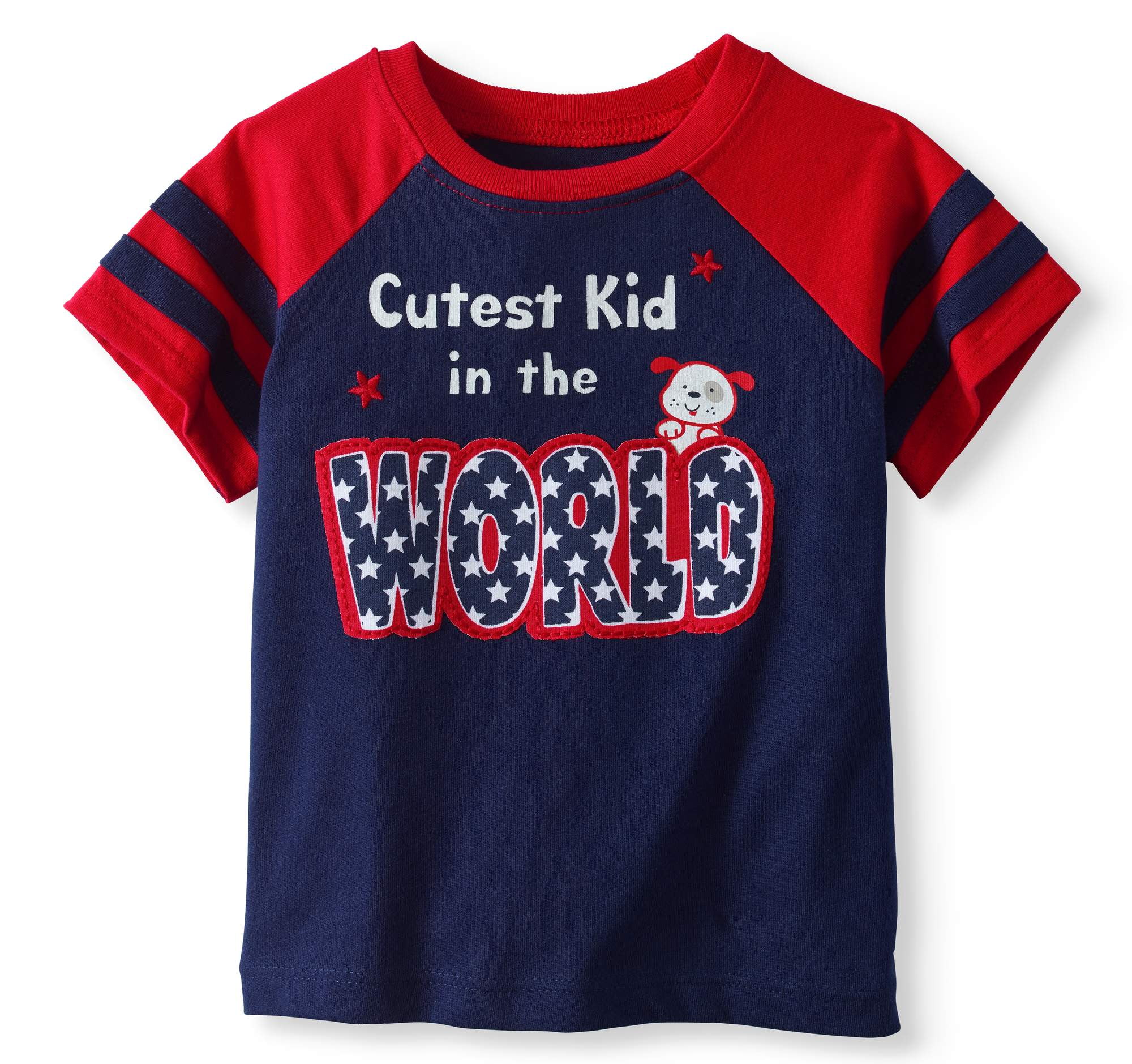 Americana Baby Boy Short Sleeve Graphic Raglan Tshirt