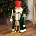 thumbnail image 3 of Northlight LED Lighted Animated and Musical Extendable Nutcracker Soldier Christmas Decoration  -, 3 of 9