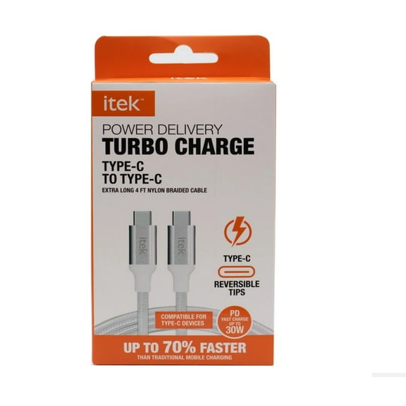 Itek PD Type C to Type C Cable, White