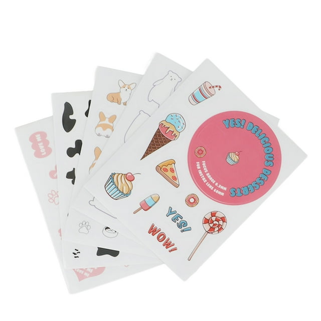 Colorful Stickers for Fuji Mini 11 with Cute Cartoon Patterns, 5 Different Patterns, DIY Sticker for Camera, Great Gift for Family, Friends, Neighbors