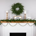 thumbnail image 3 of Northlight 6' Green and Cream Wooden Beads Christmas Garland, Unlit, 3 of 6
