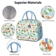 thumbnail image 4 of Womens LightBlue Cartoon Dinosaurs Volcanoes Palms Patter Lunch Box for Work,Insulated Lunch Bag for Women,Loncheras Para Mujer,Leakproof Adult Lunch Bag for Work,Beach,Travel,Picnic,Camping, 4 of 7