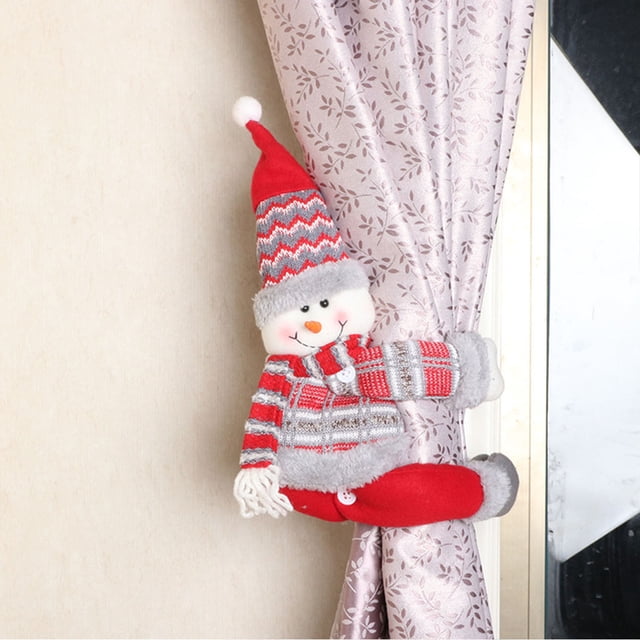 Jusqu'à 65 % de Réduction SMihono Rideau de Poupée de Noël Boucle Décoration de Fenêtre Cadeau Décorations Maison