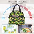 thumbnail image 4 of Easygdp Fresh Avocado Caja de Almuerzo para Mujeres y Hombres, Bolsa de Almuerzo Insulada, Bolsas Reutilizables Impermeables para Viajes, Trabajo y Picnics, 4 of 7