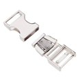 thumbnail image 3 of Metal Bag Webbing Belt Buckle Clip Side Release Buckle Webbing Clasp Inner diameter 19mm Silver, 3 of 8
