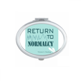 thumbnail image 1 of Election Slogan Return Normalcy Mirror Portable Fold Hand Makeup Double Side Glasses, 1 of 3