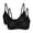 Black+Black, variant on Women's Cotton Wireless Bra Lightweigh Breathable Underwear 2 Pcs