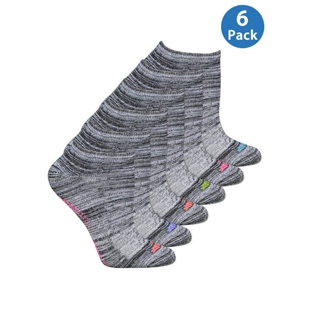 Avia Ladies Gripper Low cut Sock, 6 Pack