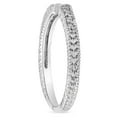 thumbnail image 3 of Pompeii 1/10ct Vintage Diamond Notched Wedding Ring 14K White Gold (H/I,I2), 3 of 4