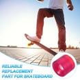 thumbnail image 4 of Uxcell Roues de Planche à Roulettes Roues de Rue Roues de Cruiser en PU avec Roulements 608RS pour Remplacement de Skateboards Transparent Rose Rouge 61 x 51 mm, 4 of 6