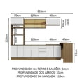 thumbnail image 3 of Cocina Integral Completa Modular Madesa Glamy 315cm MB 01, 3 of 5