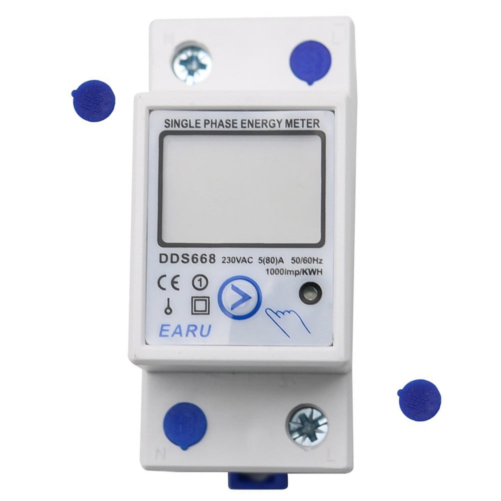Amazon.com: Single Phase LCD Digital Energy Meter Reset Zero