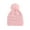 Pink, variant on Baby Pompom Beenie Windproof Soft Knit Infant Winter Hat Boys and Girls Newborn Warm Cap for Cold Weather Black
