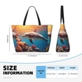 thumbnail image 2 of Yiaed Underwater Plant Dolphin Print Large Capacity Beach Travel Bag - Waterproof Zipper Vacation Tote for Sandproof Storage, and Camping, 2 of 5