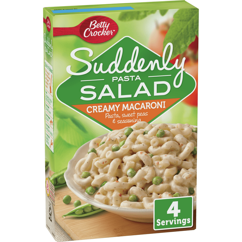 Betty Crocker Suddenly Creamy Macaroni Pasta Salad Mix 6 5 Oz Walmart Com Walmart Com