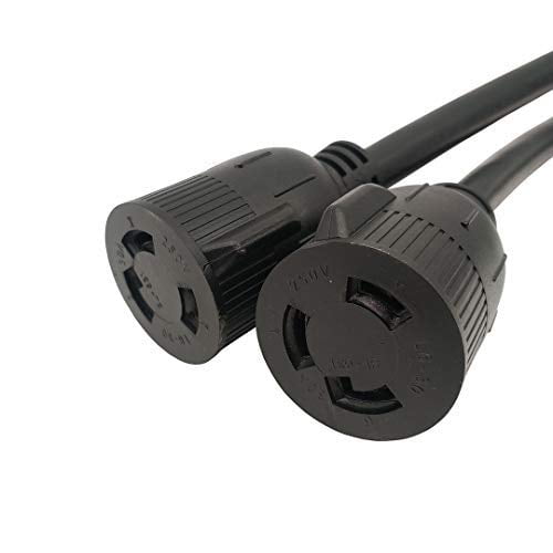 Audio Video Accessories 14 60r Female Connector Black 3ft 2 Parkworld 6191 Rv 50 Amp Splitter Adapter Nema 14 60p Male Plug To Power Adapters