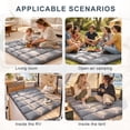 thumbnail image 3 of COZY HARBOR Japanese Futon Floor Mat 2 Inch Square Quilted Density Foam Foldable Mat,Sleep Pad(39"×80"), 3 of 8