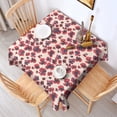 thumbnail image 2 of Pioneer Flower Floral Print Pattern Square Tablecloth,Waterproof Square Table Cover,Wipeable Spillproof Washable Table Cover for Home Kitchen Party Decor 52"x52"(132x132cm), 2 of 6