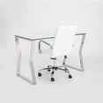 thumbnail image 3 of Uptown Club Stainless Steel Desk in Silver, 3 of 4
