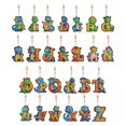thumbnail image 1 of Llavero Cgtredaw Diamond Art 26 Piezas Letras Forma Especial para Bolso Adulto, 1 of 9