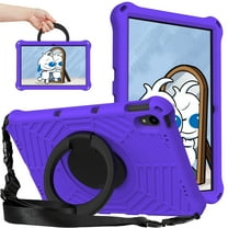 Dteck Case for Lenovo Tab M10 Plus 10.3 inch Tablet, Heavy Duty Shockproof Case with 360° Rotating Stand Crossbody Shoulder Strap for Lenovo Tab M10 Plus/Smart tab M10 Plus 2nd Gen,Purple