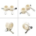 thumbnail image 4 of Allume 2 Pack Flag Pole Rings, 360 Degree Rotating Flagpole Flag Mounting Rings Spinning Flag Pole Kit with Metal Clips White, 4 of 14