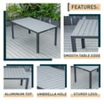 thumbnail image 3 of LeisureMod Chelsea Aluminum Outdoor 63" Dining Table, 3 of 17