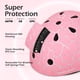 thumbnail image 3 of Casco de bicicleta Odoland Kids Crackle Pink 48-55 cm para niños de 2 a 10 años, 3 of 7