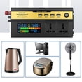 thumbnail image 2 of Mistaha Portable Car Power Inverter with Battery Display, 3000W Multifunctional Smart Digital Inverter, 12V to 220V Converter, LED Screen, Multiple Protections, Silent Fan, Aluminum Alloy Housing, 2 of 6