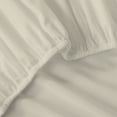 thumbnail image 5 of Color Sense 100% Cotton Percale Cool & Crisp 2-Piece Fitted Bedsheet Set Full Ivory, 5 of 9