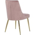 thumbnail image 2 of Meridian Furniture Karina Pink Velvet Dining Chair (Set of 2), 2 of 5