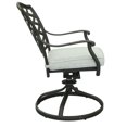 thumbnail image 4 of iPatio Aluminum Swivel Dining Chairs with Cushion: Modern Design, Durable and All-Weather Armchairs for Outdoor, Patio, and Garden, Set of 2, Gray, 4 of 5