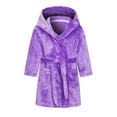 thumbnail image 1 of RXMEKW Boys and Girls Bathrobe,Flannel Hooded Robe with Belt, 1 of 8