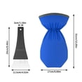 thumbnail image 2 of （1 pcs）Ice Scraper Mitt for Car Windshield Waterproof Snow Glove Removal Tool with Thick Warm Fleece Lining Shovel Window, 2 of 9