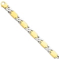 thumbnail image 2 of 14k Yellow and White Gold Two-tone Fancy Link Chain Length 20 Inch, 2 of 6