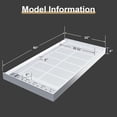 thumbnail image 5 of EastVita Shower Pan Right Drain – Shower Base with Non-Slip Surface 3-Sided Raised Edge Linear 304 Stainless Drain Cover Full Drain Kit Ideal for Bathroom Builds, 5 of 7