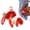 Red, variant on 2026 Year Of Horse Mascot Keychain Cute Soft Horse Plush Bag Charm Fun Pendant Decoration Mascot(Brown)