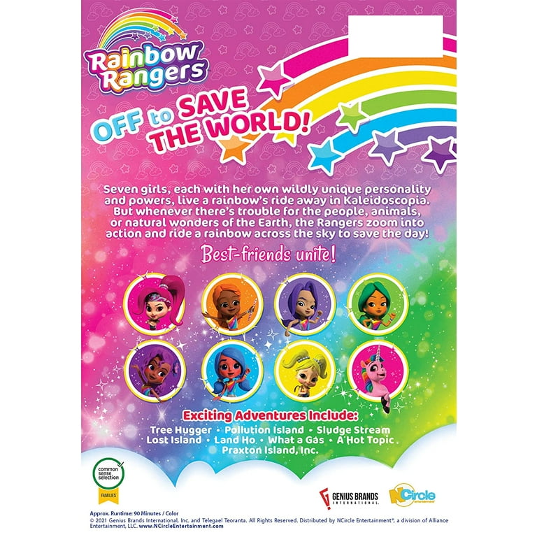 Rainbow Rangers: Off to Save the World! DVD - Walmart.com