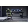 thumbnail image 3 of Dowinx Gaming Chair with Pocket Spring Cushion for Adults, Ergonomic Computer Chair with Footrest and Massage Lumbar Support for Office, Gaming, 300LBS, Black and Green, 3 of 10