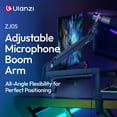 thumbnail image 2 of Ulanzi ZJ05 Adjustable Microphone Boom Arm – 360° Rotating Aluminum Alloy Desk Mount Mic Stand with Cable Management, Shock-Free Stability for Blue Yeti, Shure, Rode, and Podcast Setup, 2 of 22
