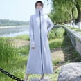 thumbnail image 4 of Women Sun Protection Jacket Large Visor Full Zip Pockets UPF, 4 of 8